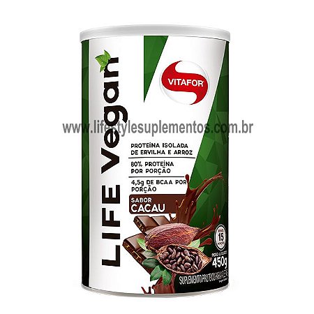 Life Vegan Cacau 450g - Vitafor