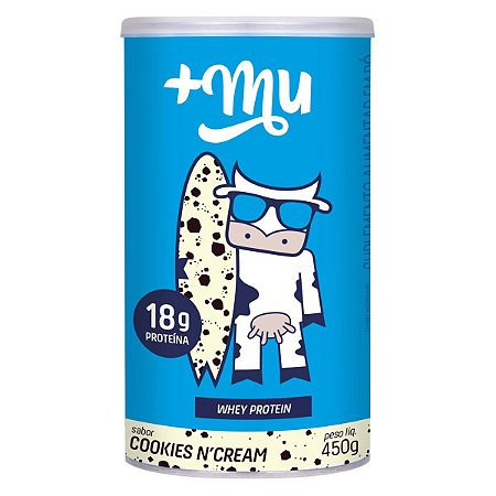 Whey Concentrado +Mu Cookies N' Cream 450g - Mais Mu