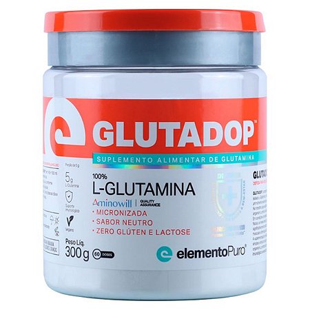 Glutamina GlutaDop 300g - Elemento Puro