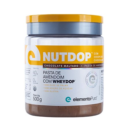 NutDop Chocolate Maltado 500g - Elemento Puro