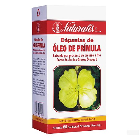 Óleo de Prímula (500mg) 80 Cápsulas - Naturalis