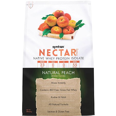Nectar Naturals Whey Protein Isolado Pêssego 907g - Syntrax