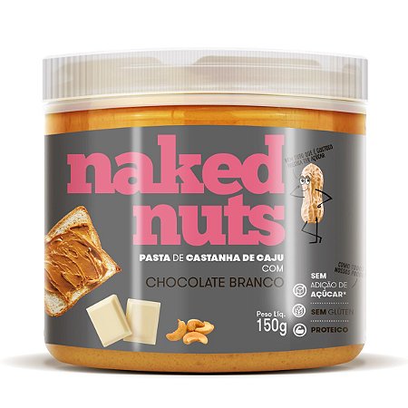 Pasta de Castanha de Caju com Chocolate Branco 150g - Naked Nuts