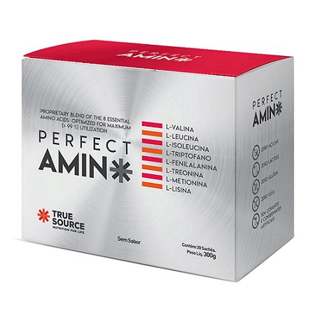 Aminoácido Perfect Amino (EAAS) Sem Sabor (30 Sachês) - True Source