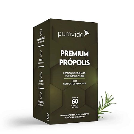 Própolis Premium 60 Cápsulas - Pura Vida