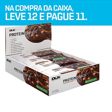 Protein Snack Chocolate e Caramelo 12 Unidades - Dux Nutrition