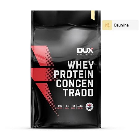 Whey Protein Concentrado Baunilha 1800g - Dux Nutrition
