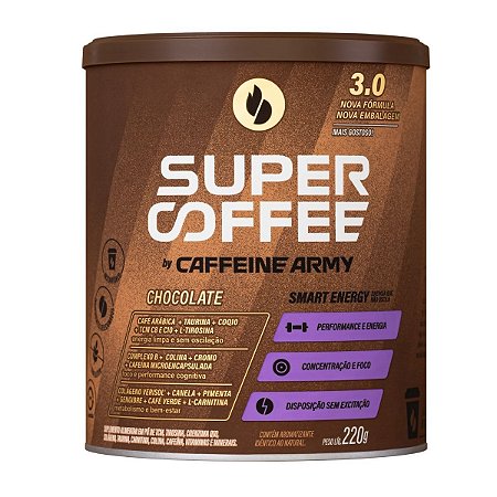 SuperCoffee 3.0 Chocolate 220g - Caffeine Army