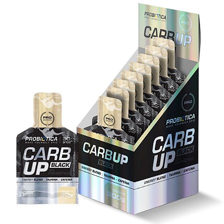 Carb Up Gel Black 10 Sachês Baunilha - Probiotica