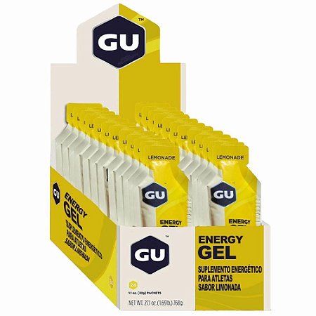 GU Energy Gel Limonada Caixa 24 Sachês - GU