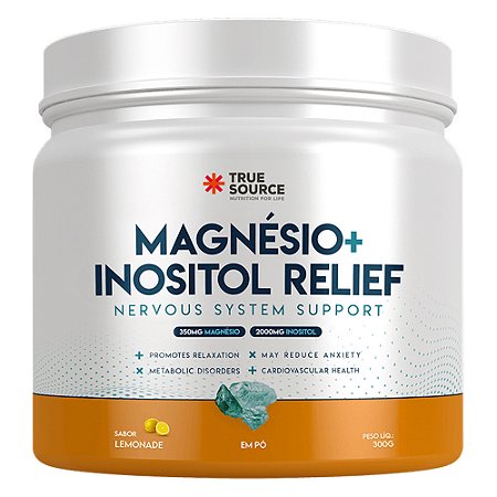 True Magnésio + Inositol Relief 1.0 Limão 300g - True Source