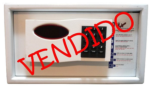 Cofre Eletrônico Lap 20 - A 21 X L 36 X P 40 - Múltiplos Usuários, Luz Interna e Auditoria - USADO COM GARANTIA