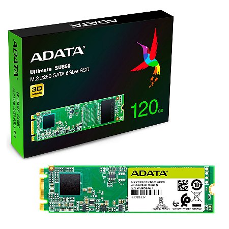 HD SSD M.2 120GB Adata SU650 2280 SATA 3D Nand ASU650NS38-120GT-C