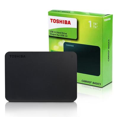 HD Externo Toshiba 1TB USB 3.0 Canvio Basics HDTB410XK3AA