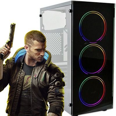 Computador Intervia Evolut Ryzen 3 3100 + 8GB DDR4 + SSD 480GB + GTX 1650 4GB DDR6