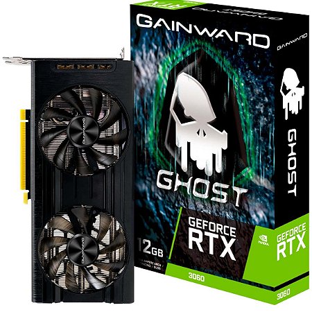 Placa de Vídeo Gainward GeForce RTX 3060 Ghost 12GB GDDR6 DLSS Ray Tracing NE63060019K9-190AU