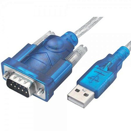 Cabo Conversor Porta Serial RS232 USB Azul BT A004