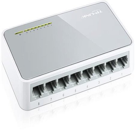 Hub Switch TP-Link TL-SF1008D de Mesa 8 portas de 10/100Mbps