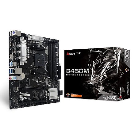 Placa Mãe Biostar B450MX-S AMD AM4 DDR4