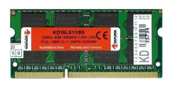 Memoria KeepData  8GB DDR3L 1600 Mhz Notebook KD16LS11/8G