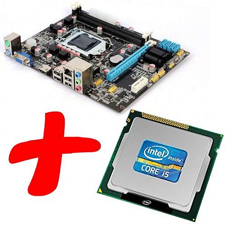 Kit Upgrade Processador Core i5 4690 3.50 3.10 Ghz OEM + Placa Mãe GHT TG-H81-G355-U DDR3 HDMI VGA