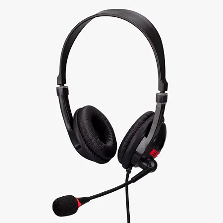 Headset Hayom HF 2211 Preto/Vermelho