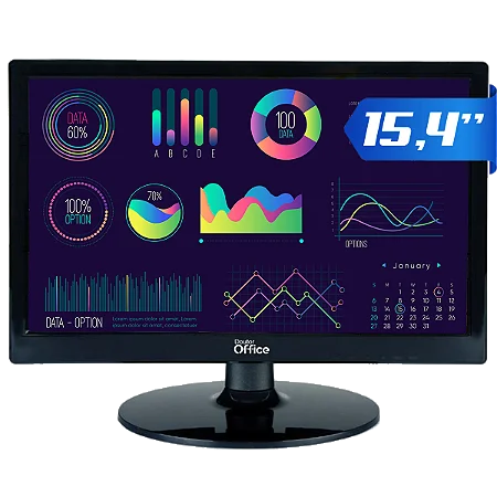 Monitor Dr. Office, 15.4 Pol, HD, 75Hz, HDMI/VGA, MDR-0501-15