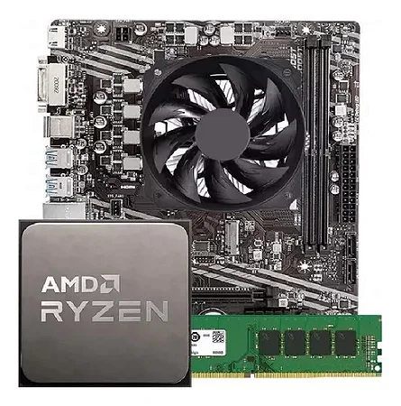 Kit Upgrade Ryzen 3 2200G  + Placa Mãe A320 + Memória DDR4 8GB 2666Mhz