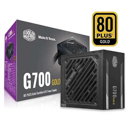 Fonte Gamer Cooler Master G700, 700W, 80 Plus Gold, PFC Ativo