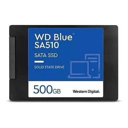 SSD SATA WD Blue, 500GB, 2.5", Leitura: 560MB/s e Gravação: 510MB/s, Preto - WDS500G3B0A