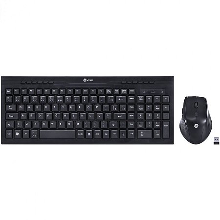 Kit Teclado E Mouse sem Fio Vinik DC100, Dynamic, Teclado Compacto, Mouse 1600DPI