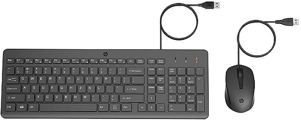 Combo de Teclado e Mouse USB HP 150