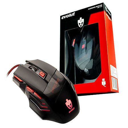 Mouse Gamer Evolut EG-101 1600 DPI 7 BOTOES