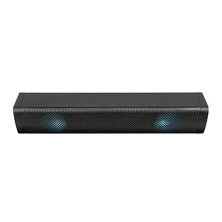 Caixa de Som RGB Voltrix Glow, 2x3W RMS, USB, Preto