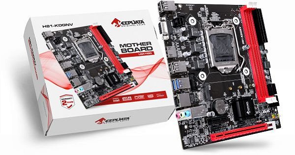 Placa Mãe H81 1150 KEEPDATA H81-KDGNV GIGA/NVME/DDR3/HDMI