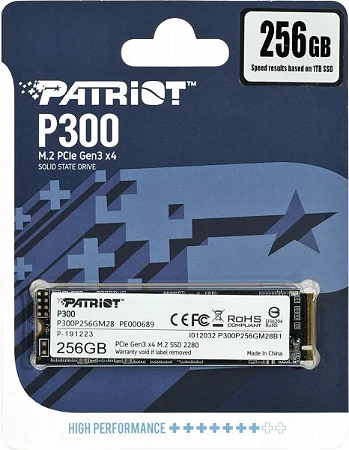 HD SSD 256GB Patriot 2.5" P300 M.2 NVMe