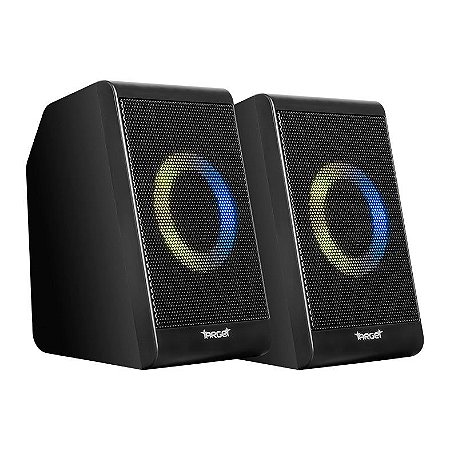 Caixa de Som Eryx, RGB, 2x3W RMS, Preto