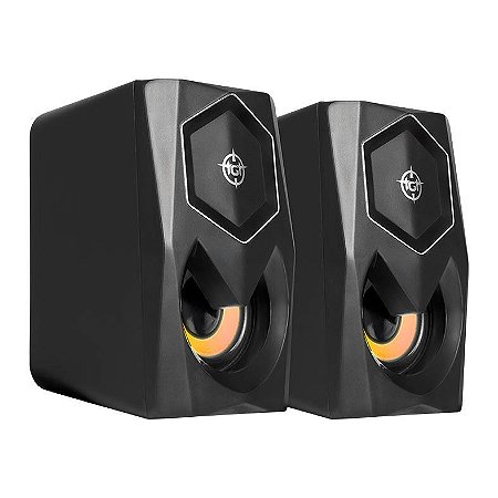 Caixa de Som Sentry C1, Rainbow, 2x3W RMS, Preto