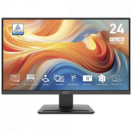 Monitor MSI PRO MP243L E14, 23.8 Pol, 144Hz, Full HD, IPS, 1ms, FreeSync, HDMI/VGA