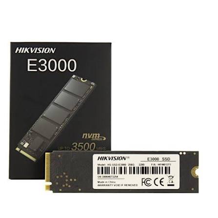 SSD Hikvision 1TB M.2 2280, NVMe, Leitura 3476MB/s e Gravação 3137MB/s, HS-SSD-E3000/1024G