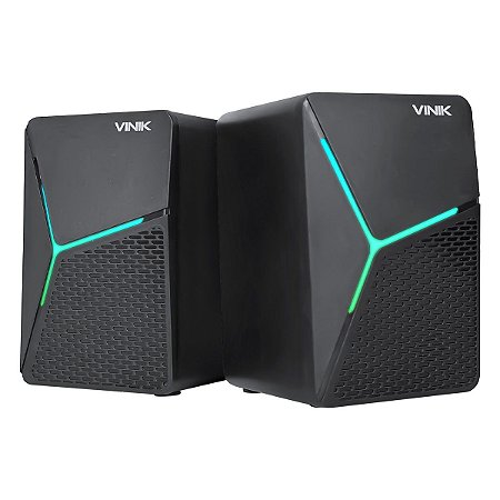 Caixa De Som Gamer Vinik Star 6w 2.0 Led Rainbow
