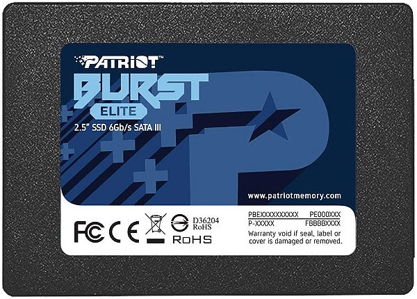 HD SSD 960GB Patriot 2.5" Sata III Burst Elite