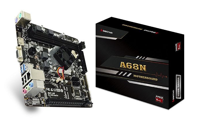 Processador AMD Quad Core + Placa Mãe Biostar A68N-5600E