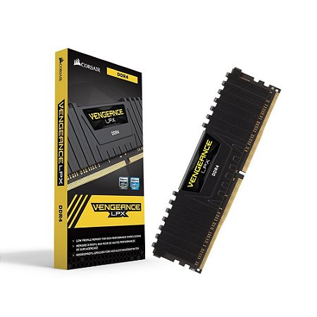 Memória Corsair Vengeance LPX, 8GB, 3000MHz, DDR4, CL16, Preto - CM4X8GD3000C16