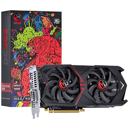 PLACA DE VIDEO AMD RADEON RX 570 4GB GDDR5 256 BITS DUAL-FAN GRAFFITI SERIES - PJ570RX256GD5