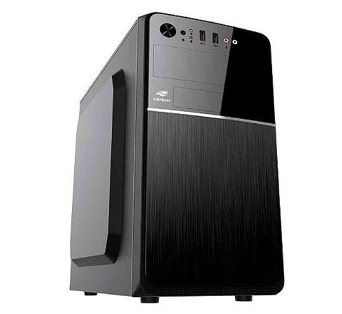 Gabinete Micro-ATX MT-24V2BK com fonte 200W C3Tech