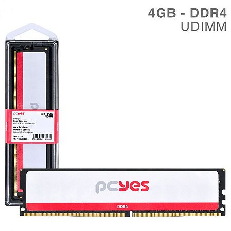 MEMORIA PCYES UDIMM 4GB DDR4 2400MHZ - PM042400D4