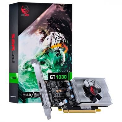 Placa de Vídeo Geforce GT 730 4GB DDR5 Pcyes Single Fan 64 Bits Saída Hdmi,  Dvi