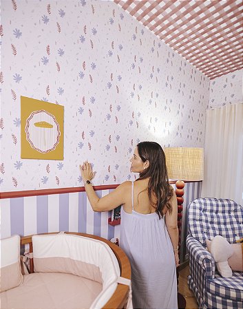 Papel de parede Selva Florzinhas Coloridas