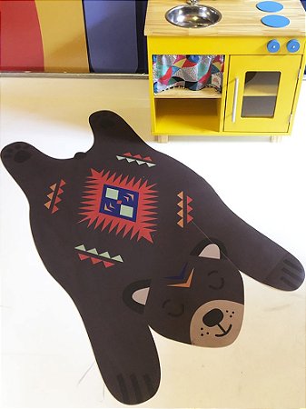 Tapete Playmat Selva Urso - 1,00 x 1,20